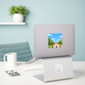 Windsor Castle Auffahrt Ansicht Aufkleber (Laptop auf Schreibtisch)