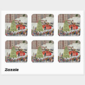 Windsor Castle Carol Konzert 1989 Quadratischer Aufkleber (Blatt)