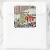 Windsor Castle Carol Konzert 1989 Quadratischer Aufkleber (Tasche)