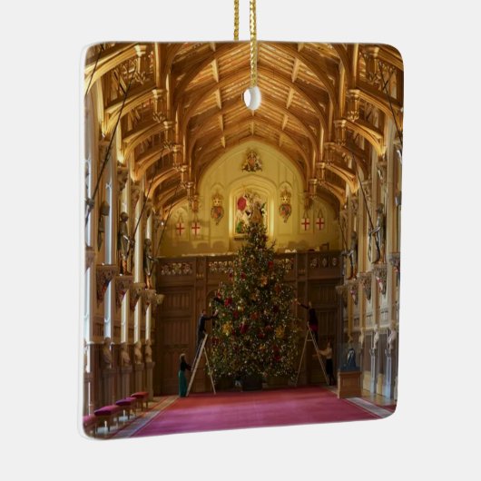 Windsor Castle Christmas Tree Keramikornament (Rechts)