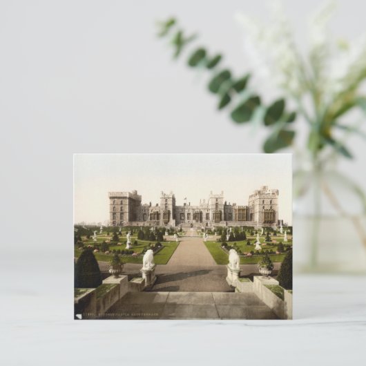 Windsor Castle East Terrace c.1895 Postkarte (Stehend Vorderseite)