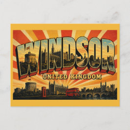Windsor Castle England Königliche Residenz Vintage Postkarte
