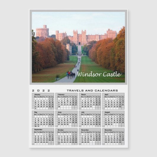 Windsor Castle - England - Magnetkarte (Vorderseite)