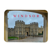 Windsor Castle gerahmte Aussicht Kühlschrankmagnet Magnet (Horizontal)