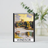 Windsor Castle Vintage Postkarte (Stehend Vorderseite)