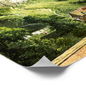 Windsor Castle Wasserfarben Malerei Fine Art Print Poster (Ecke)