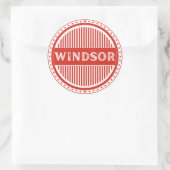 Windsor City Pride Emblem – Canadian Identity Runder Aufkleber (Tasche)