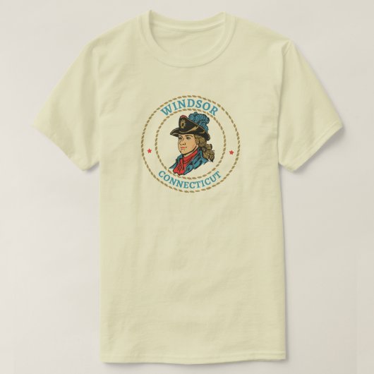 Windsor Connecticut Colonial T-Shirt (Design vorne)