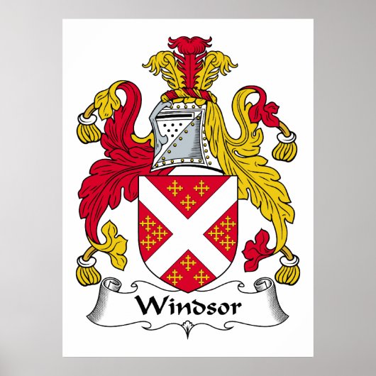 Windsor-Familienwappen Poster (Vorne)