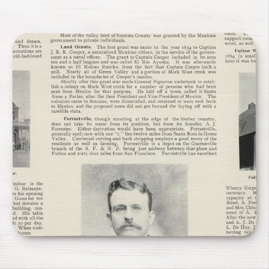 Windsor, Fulton, Kalifornien Mousepad (Vorne)