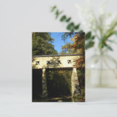 Windsor Mills Rd Covered Bridge Ashtabula Landkrei Postkarte (Stehend Vorderseite)