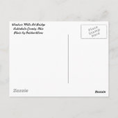 Windsor Mills Rd Covered Bridge Ashtabula Landkrei Postkarte (Rückseite)