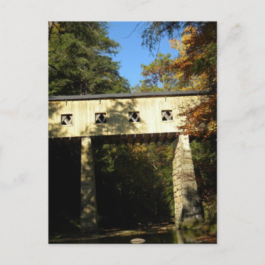 Windsor Mills Rd Covered Bridge Ashtabula Landkrei Postkarte (Vorderseite)