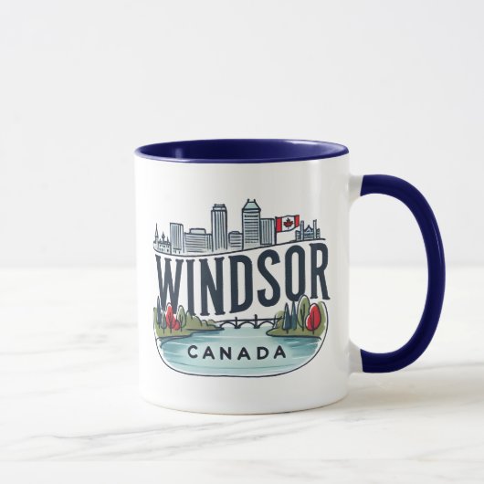 Windsor Ontario Kanada Tasse (Rechts)