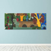 Windsor Park auf Höhe des Sommers 2011 Leinwanddruck (Insitu (Holzboden))