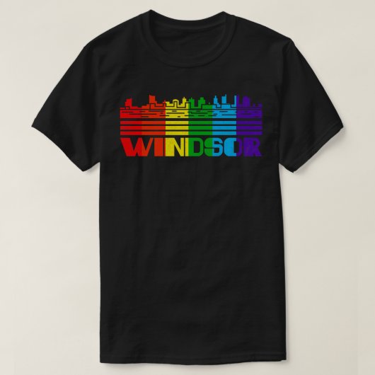 Windsor Pride Windsor LGBT-Geschenk LGBTQ-Unterstü T-Shirt (Design vorne)