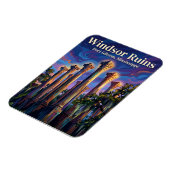 Windsor Ruinen Mississippi Magnet (Linke Seite)