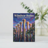 Windsor Ruinen Mississippi Postkarte (Stehend Vorderseite)