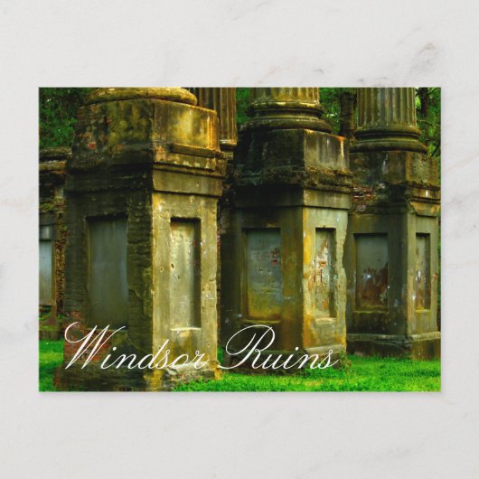 Windsor Ruins, Mississippi Postkarte (Vorderseite)