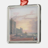 Windsor Schloss: Nordterrasse, die Sonnen West Silbernes Ornament (Links)