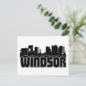 Windsor Skyline Postkarte (Stehend Vorderseite)