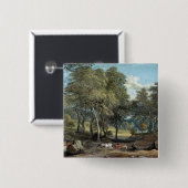 Windsor Wald mit den Ochsen, die Bauholz, 1798 Button (Vorne & Hinten)