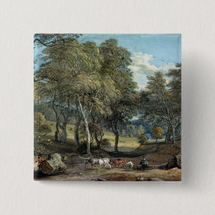 Windsor Wald mit den Ochsen, die Bauholz, 1798 Button
