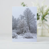 Windsor Winter White Christmas Einladung (Stehend Vorderseite)