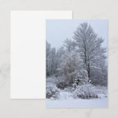 Windsor Winter White Christmas Einladung (Vorne/Hinten)