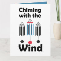 Windspiel-Design, das im Wind klingelt