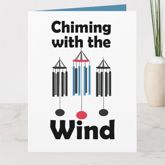 Windspiel-Design, das im Wind klingelt Karte (Vorderseite)