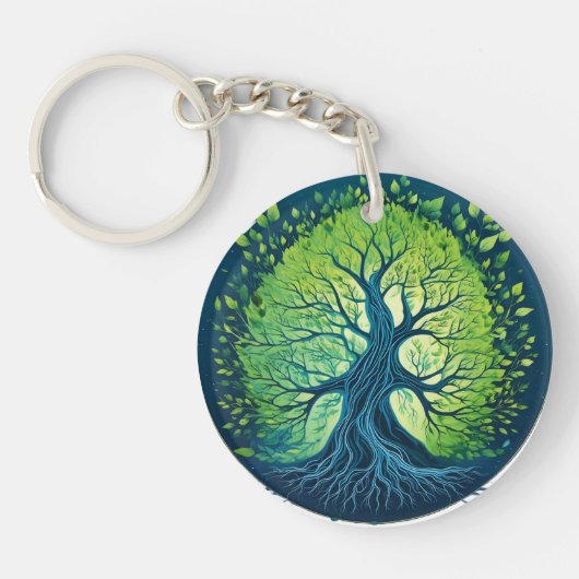 Windspieße: Die Essenz des Baumes Schlüsselanhänger (Vorderseite)