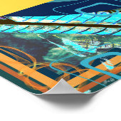 Windstifte lenken mich Luftsymbol Poster (Ecke)