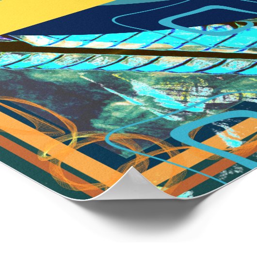 Windstifte lenken mich Luftsymbol Poster (Ecke)