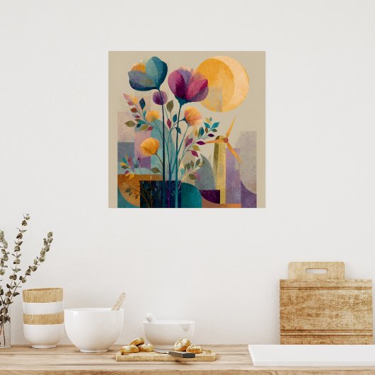 Windstifte - Solarpunk-Poster Poster (Küche)