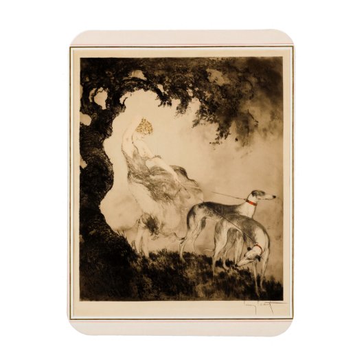 Windstoß von Louis Icart Magnet (Vertikal)