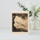 Windstoß von Louis Icart Postkarte (Stehend Vorderseite)