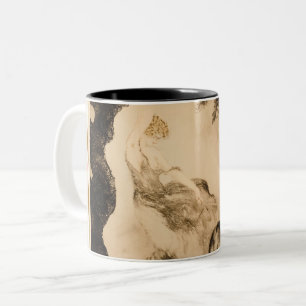 Windstoß von Louis Icart Zweifarbige Tasse