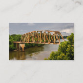 Windstrasse - Rusty Alte Eisenbahnbrücke Visitenkarte (Rückseite)