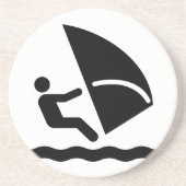 Windsurf Symbol-Untersetzer Getränkeuntersetzer (Vorne)