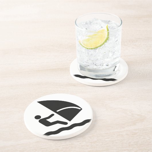 Windsurf Symbol-Untersetzer Getränkeuntersetzer (Seite)