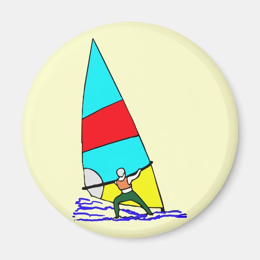 Windsurf Vivid Colors Magnet (Vorne)