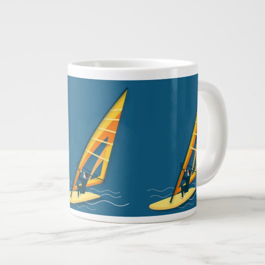 Windsurfcup Jumbo-Tasse (Vorderseite Rechts)