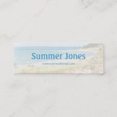 Windsurfen am Michigan-See Mini Visitenkarte (Rückseite)