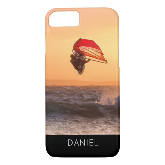 Windsurfen bei Sunset Surfer Segelboarden Case-Mate iPhone Hülle (Rückseite)