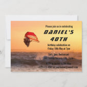 Windsurfen bei Sunset Surfer Segelboarden nach Maß Einladung (Vorderseite)