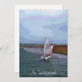 WINDSURFEN EINLADUNG (Vorne/Hinten)