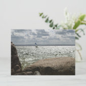 Windsurfen - Einladung (Stehend Vorderseite)