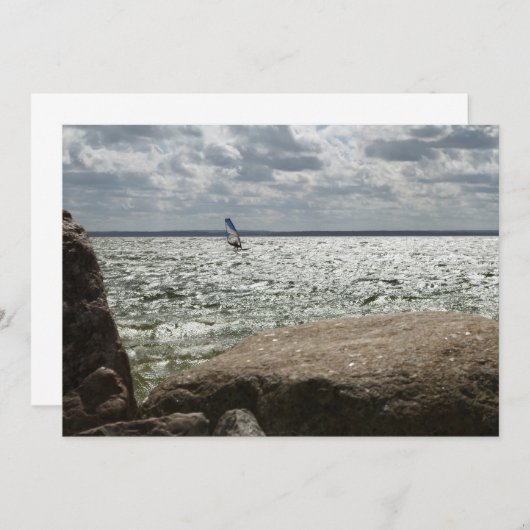 Windsurfen - Einladung (Vorne/Hinten)