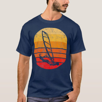 Windsurfen Geschenk Retro Sonnenuntergang Vintag T-Shirt